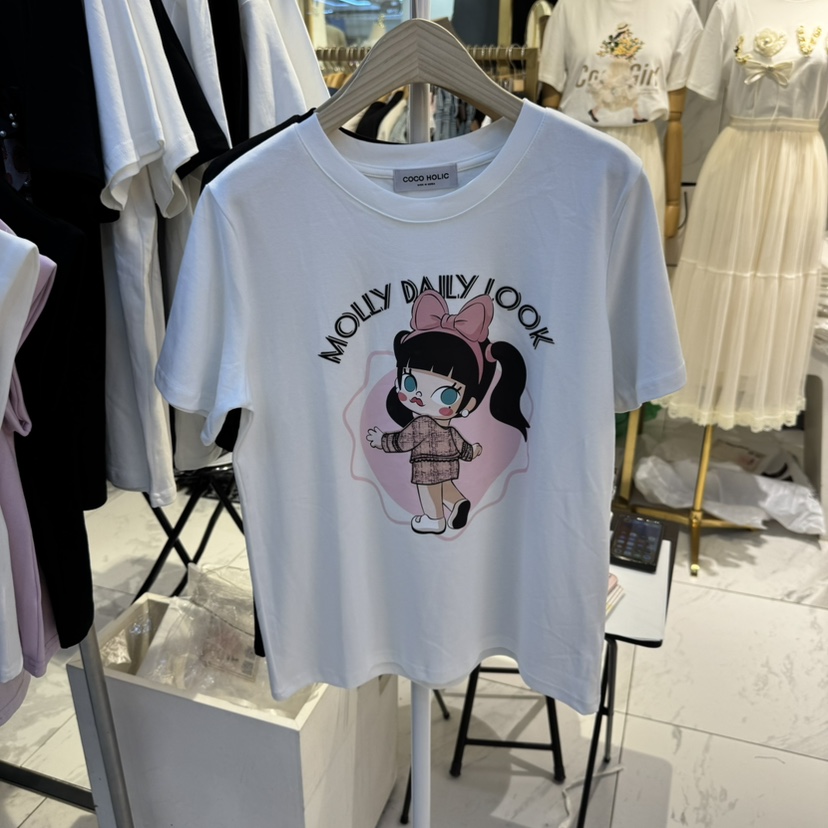 COCO HOLIC東大門直郵女裝新品熱賣真品25春夏人氣推薦T恤COCO HOLICT恤
