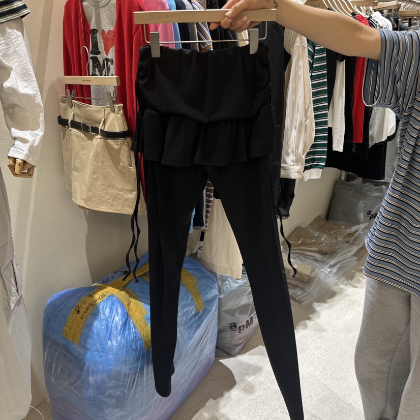 MOREMORE東大門實拍女裝新品真品熱賣休閑職業裙褲荷葉邊褶皺more more裙褲