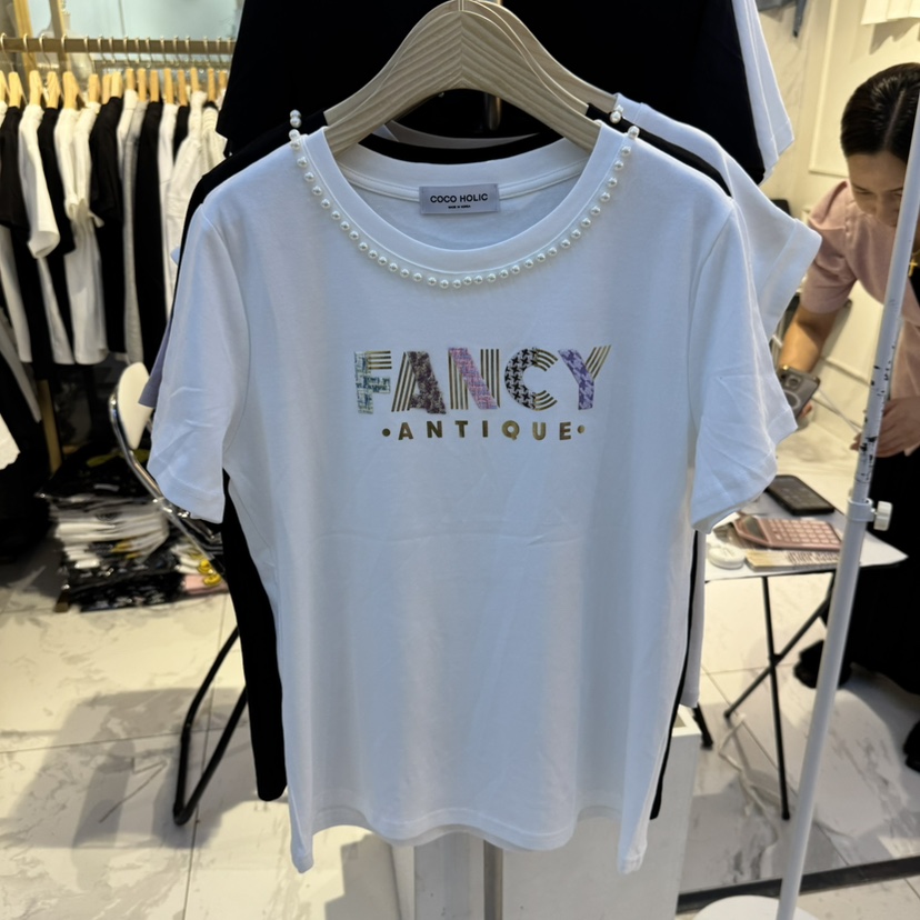 COCO HOLIC東大門實拍女士新款真品熱賣職業時尚人氣休閑T恤COCO HOLICT恤