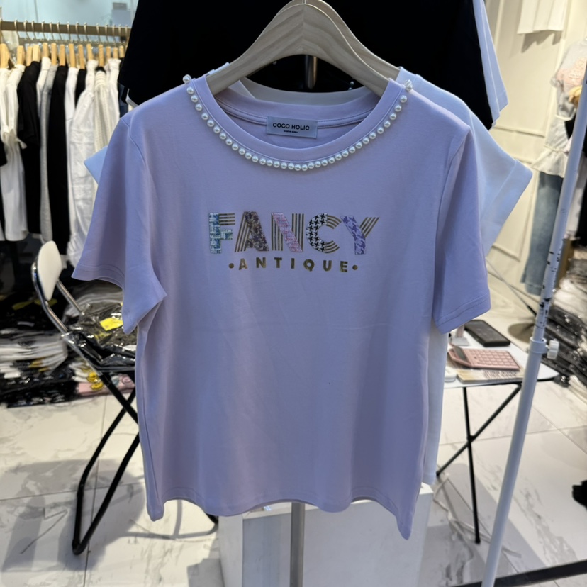 COCO HOLIC東大門實拍女士新款真品熱賣職業時尚人氣休閑T恤COCO HOLICT恤圖色3