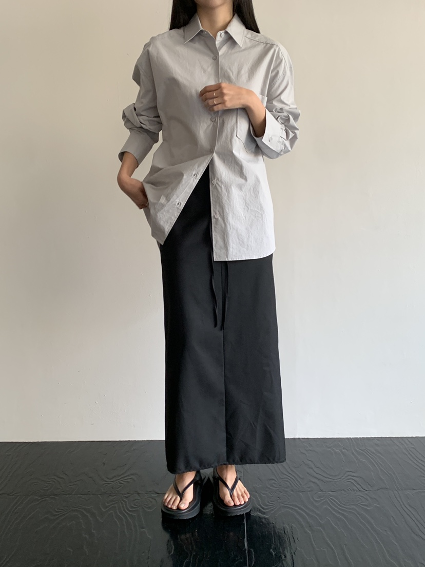 MUSHROOM EFFECT東大門代購女士新款25春夏熱賣真品職業長裙MUSHROOM EFFECT長裙