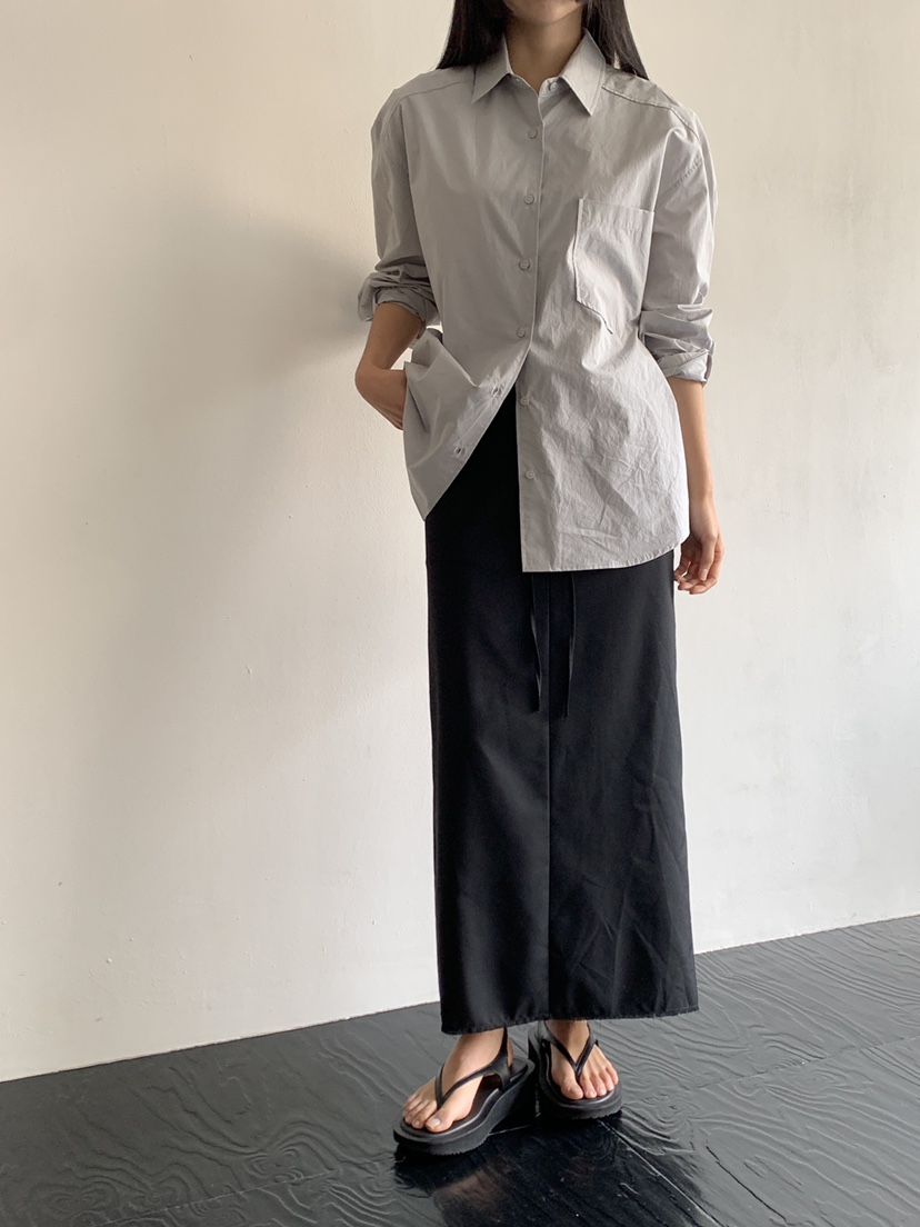 MUSHROOM EFFECT東大門代購女士新款25春夏熱賣真品職業長裙MUSHROOM EFFECT長裙
