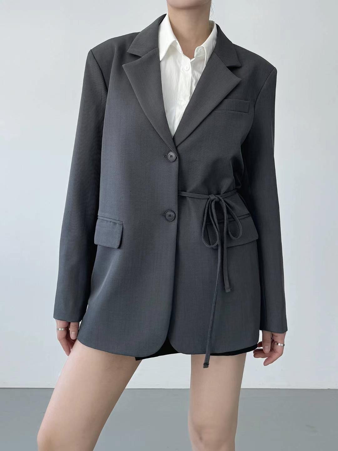 RUNWAY韓國直郵㊣東大門實拍女裝新款職業休閑推薦熱賣夾克RUNWAY-OT夾克圖色2