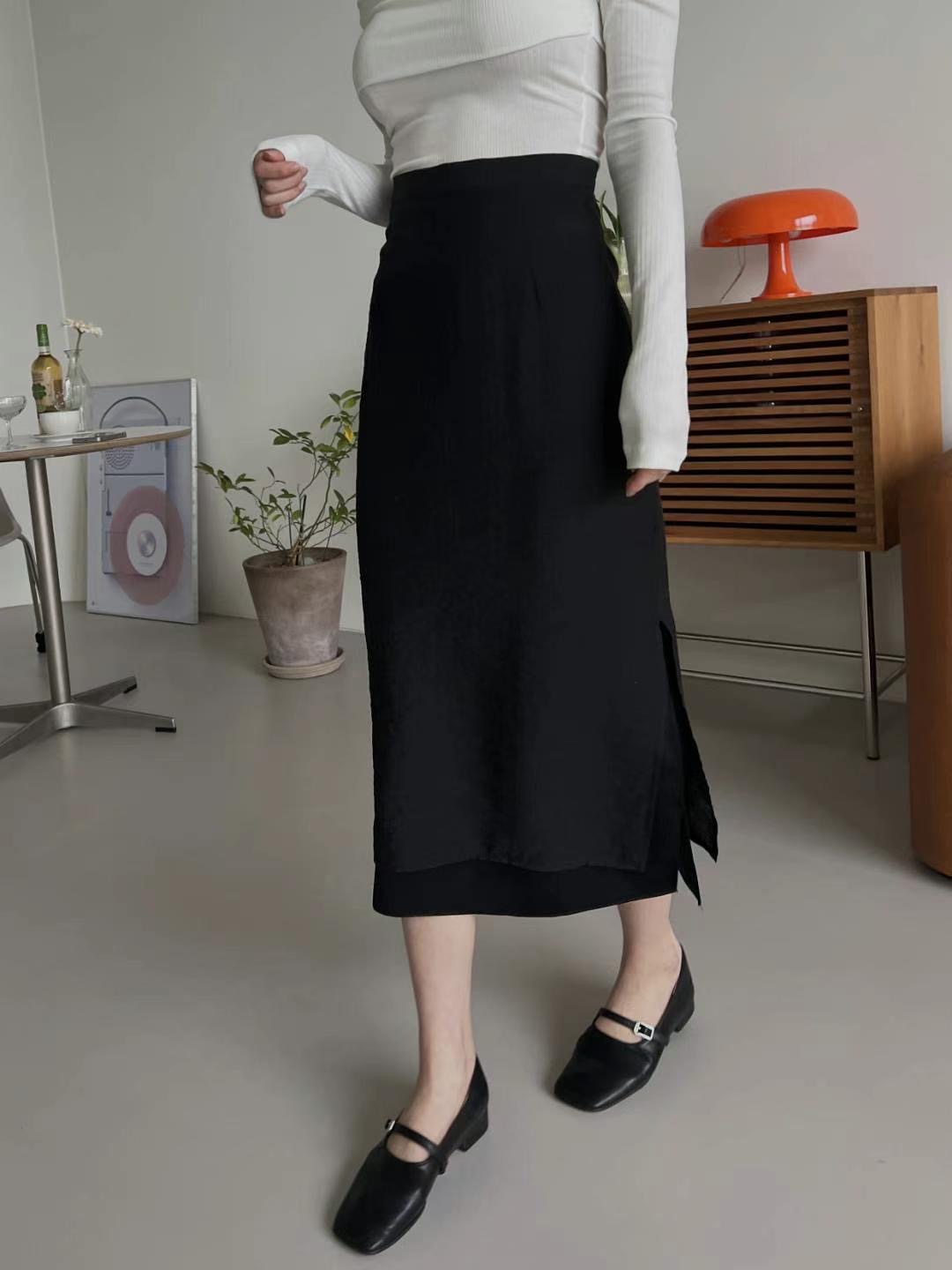 RUNWAY韓國㊣直郵東大門代購女裝新品人氣半身裙中短裙透視RUNWAY-OT半身裙/中短裙