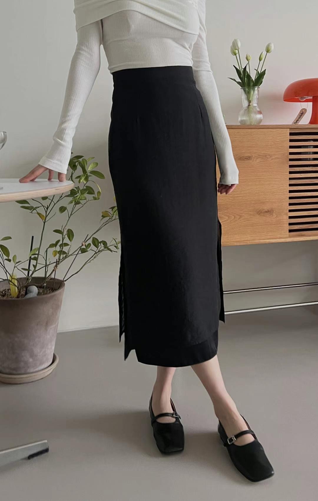 RUNWAY韓國㊣直郵東大門代購女裝新品人氣半身裙中短裙透視RUNWAY-OT半身裙/中短裙圖色2