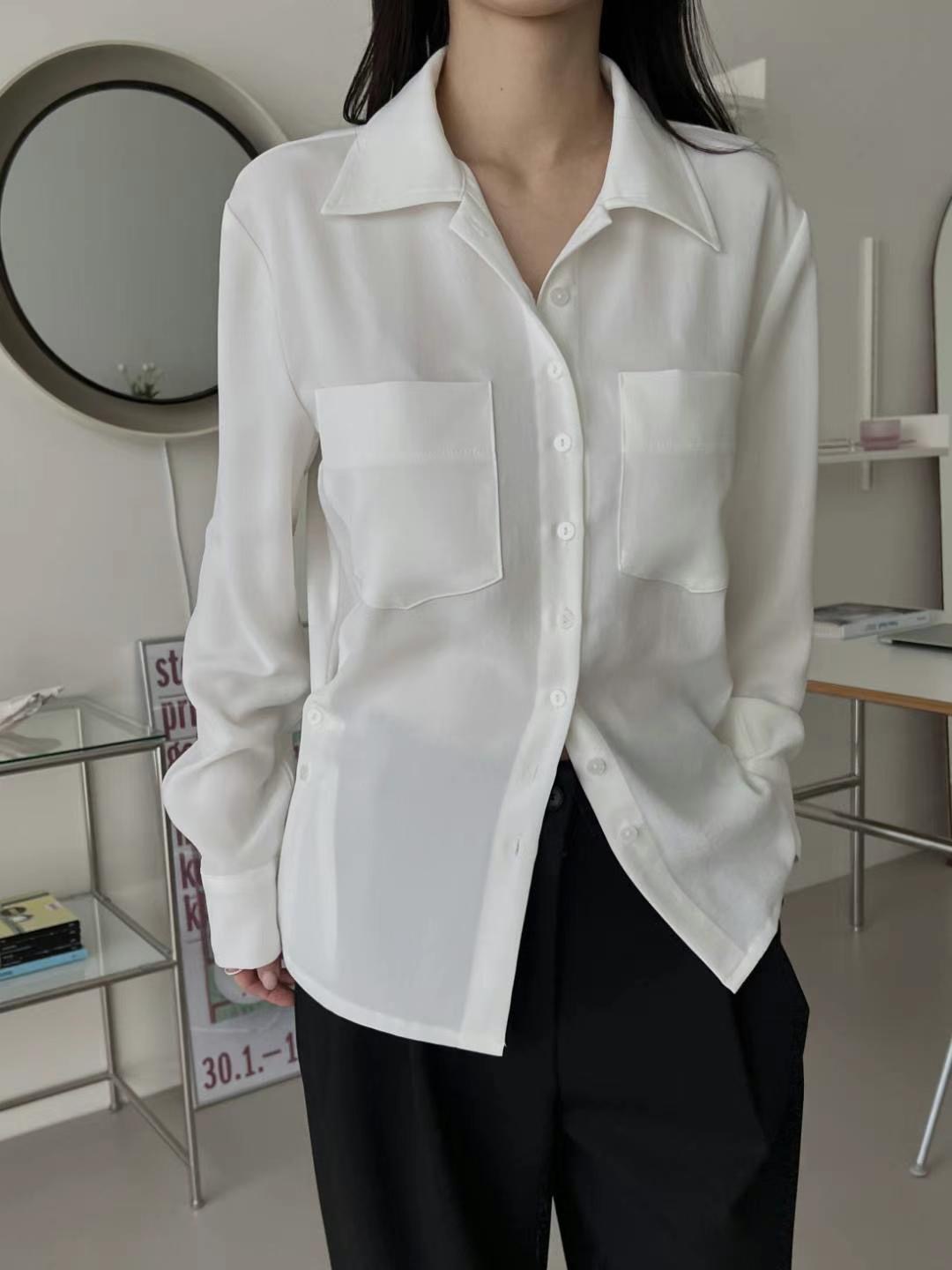 RUNWAY韓國㊣直郵東大門代購女裝新品職業時尚25春夏襯衫蕾絲衫RUNWAY-OT襯衫/蕾絲衫圖色1