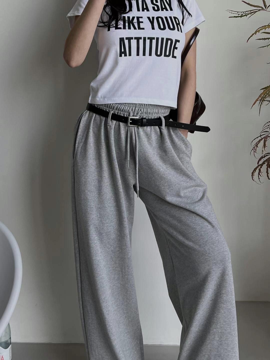 RUNWAY韓國直郵㊣女裝新款時尚職業人氣熱賣休閑褲不含腰帶RUNWAY-OT休閑褲