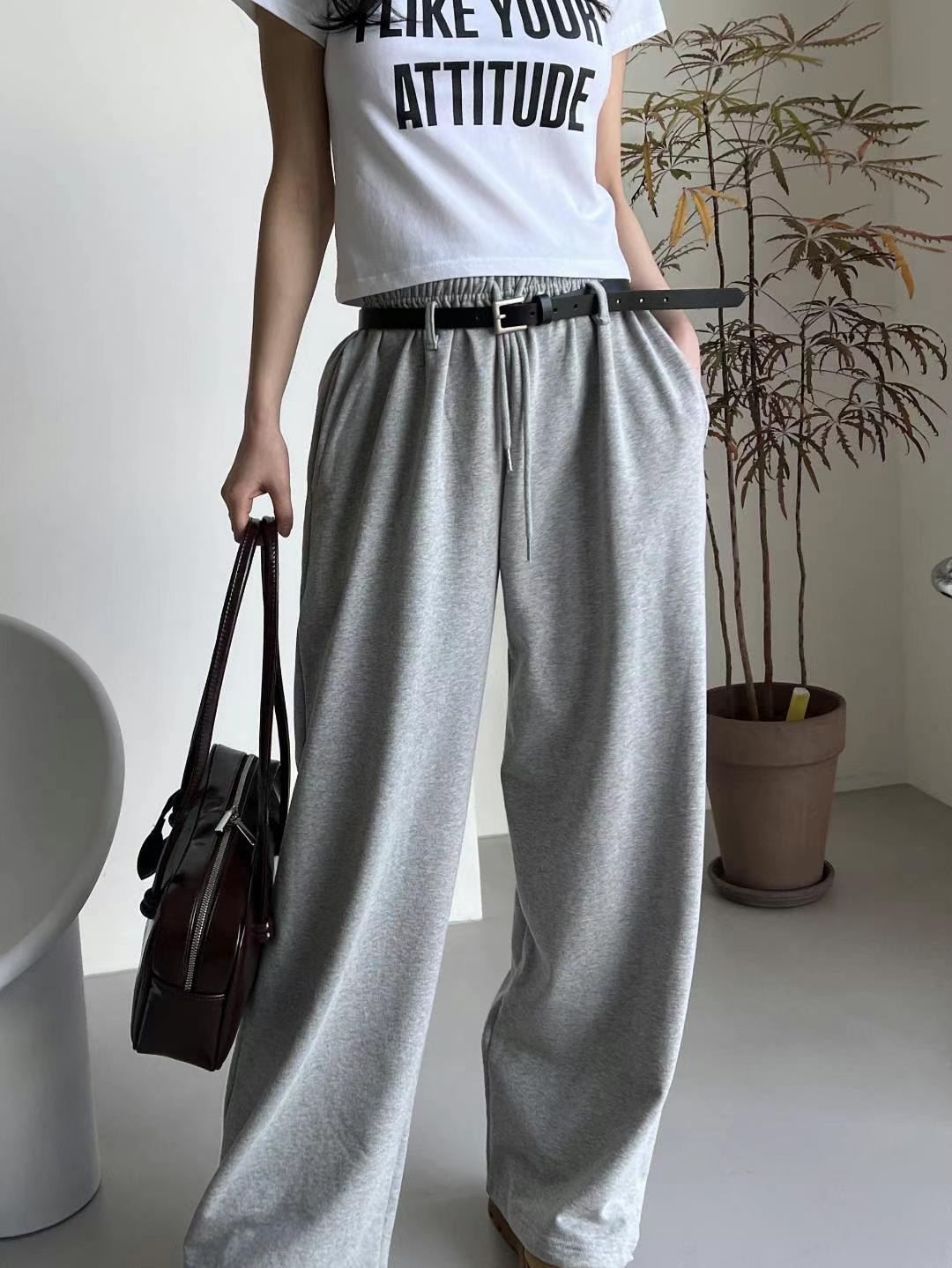 RUNWAY韓國直郵㊣女裝新款時尚職業人氣熱賣休閑褲不含腰帶RUNWAY-OT休閑褲