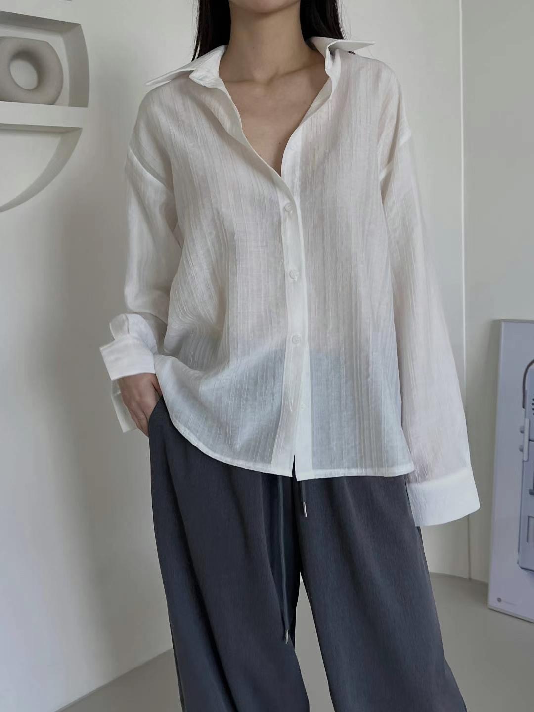 RUNWAY韓國直郵㊣東大門實拍女裝新款休閑職業推薦襯衫蕾絲衫RUNWAY-OT襯衫/蕾絲衫