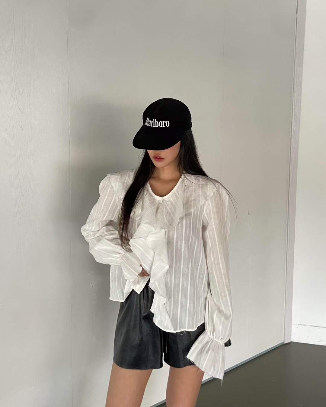 JAD韓國㊣直郵東大門代購女裝新品熱賣時尚推薦人氣襯衫蕾絲衫A.SOLE襯衫/蕾絲衫