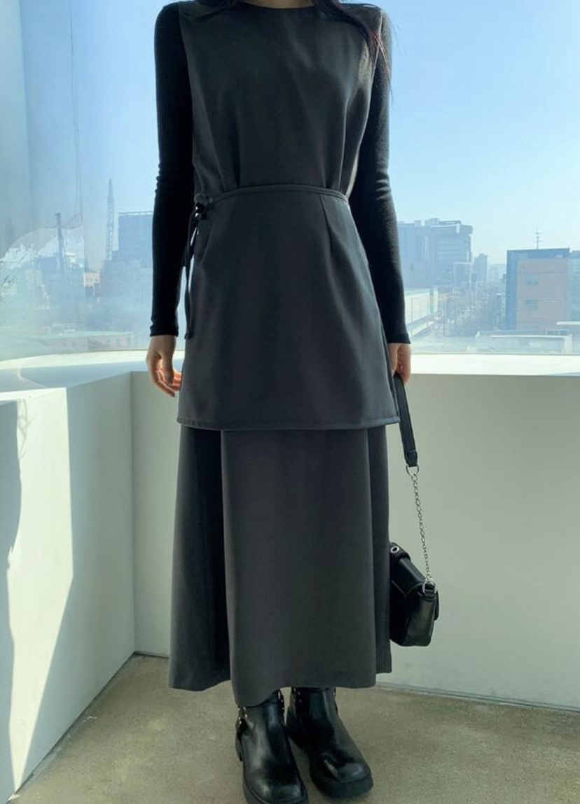 BONHEUR韓國直郵㊣東大門實拍女裝新款25春夏人氣休閑套裝長款BONHEUR-2件起套裝