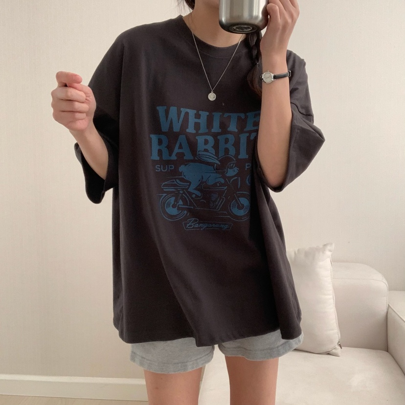HELLO JINI韓國直郵㊣女裝新品25春夏人氣熱賣推薦職業T恤HELLO JINIT恤圖色2