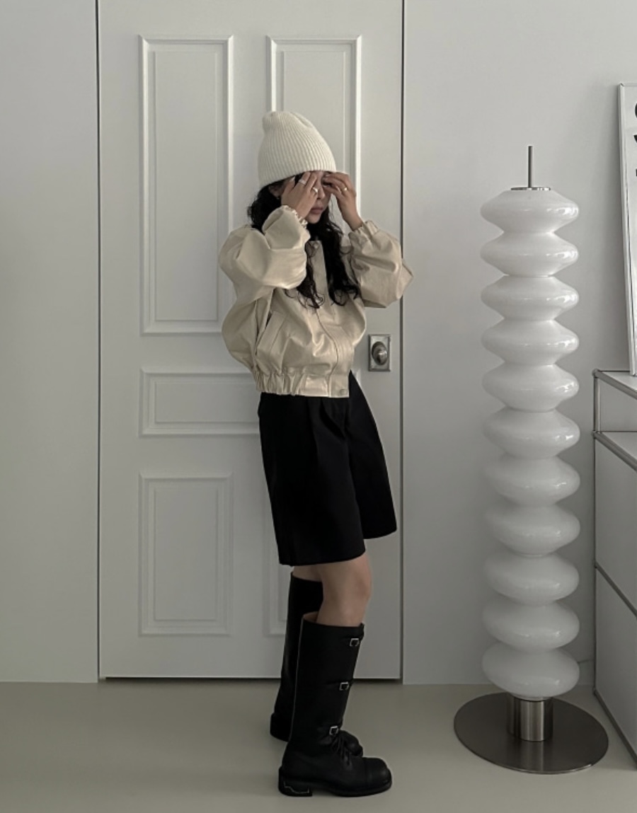 BONHEUR韓國㊣直郵東大門代購女裝新品時尚推薦人氣夾克皮革BONHEUR-2件起夾克
