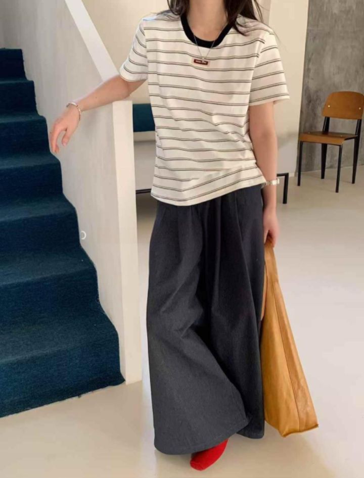 BELLINO293韓國直郵㊣東大門實拍女裝新品休閑人氣職業時尚T恤BOBBIE DOLLT恤