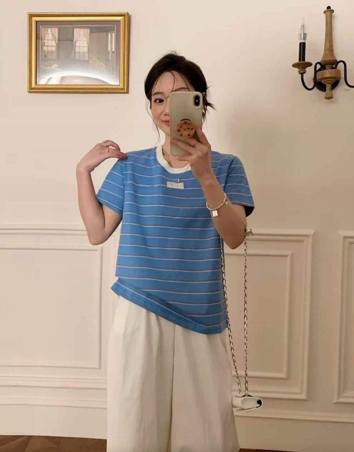 BELLINO293韓國直郵㊣東大門實拍女裝新品休閑人氣職業時尚T恤BOBBIE DOLLT恤