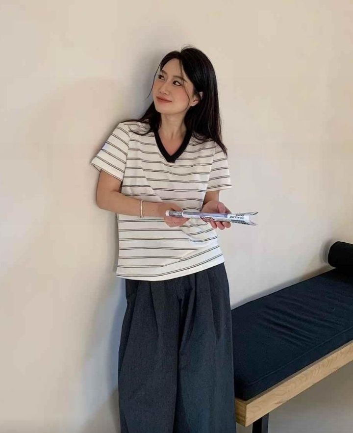 BELLINO293韓國直郵㊣東大門實拍女裝新品休閑人氣職業時尚T恤BOBBIE DOLLT恤