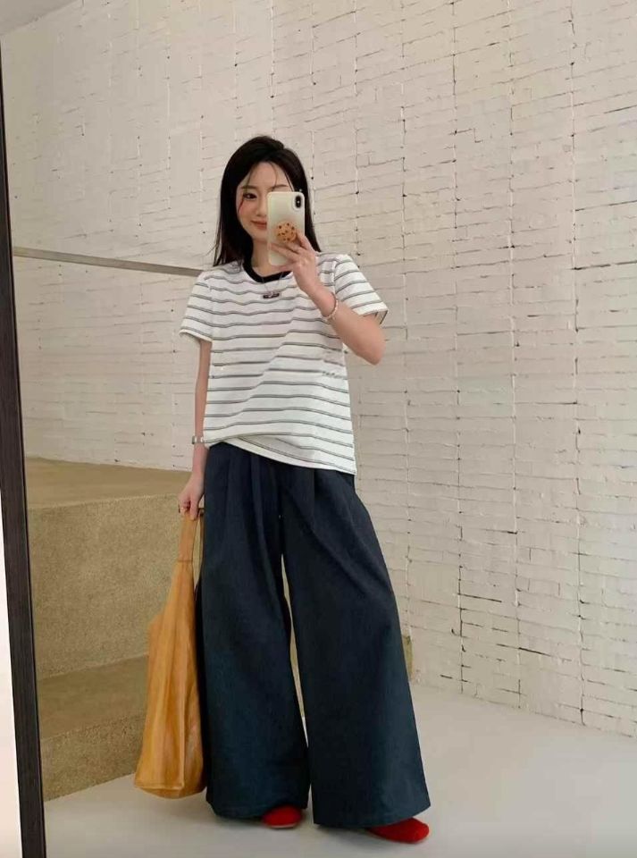 BELLINO293韓國直郵㊣東大門實拍女裝新品休閑人氣職業時尚T恤BOBBIE DOLLT恤