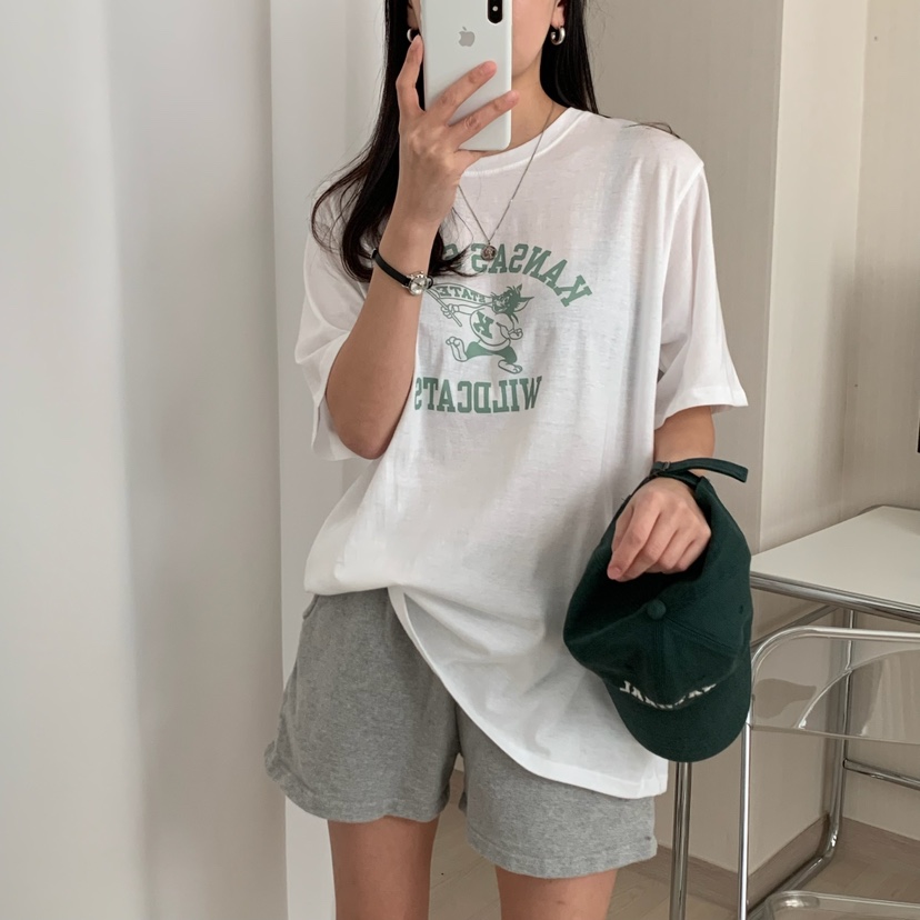 HELLO JINI韓國直郵㊣東大門實拍女裝新品職業休閑熱賣T恤HELLO JINIT恤