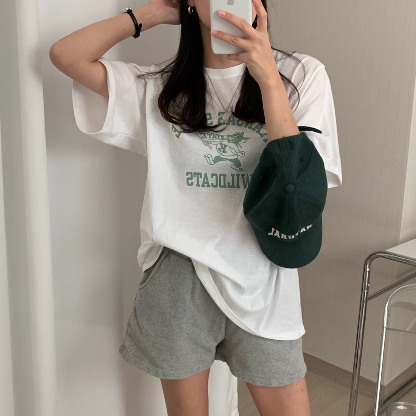 HELLO JINI韓國直郵㊣東大門實拍女裝新品職業休閑熱賣T恤HELLO JINIT恤