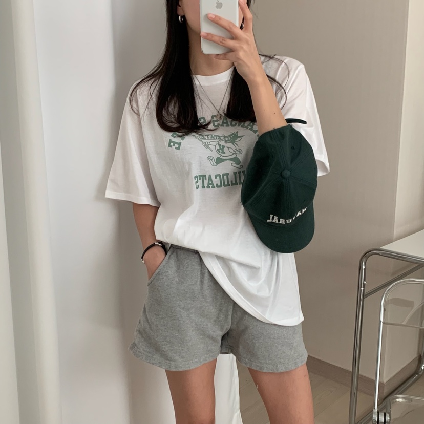 HELLO JINI韓國直郵㊣東大門實拍女裝新品職業休閑熱賣T恤HELLO JINIT恤