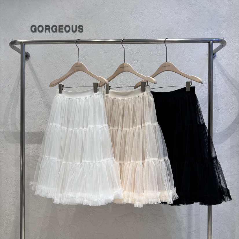 GORGEOUS韓國㊣直郵東大門代購女裝新款25春夏半身裙中短裙GORGEOUS半身裙/中短裙