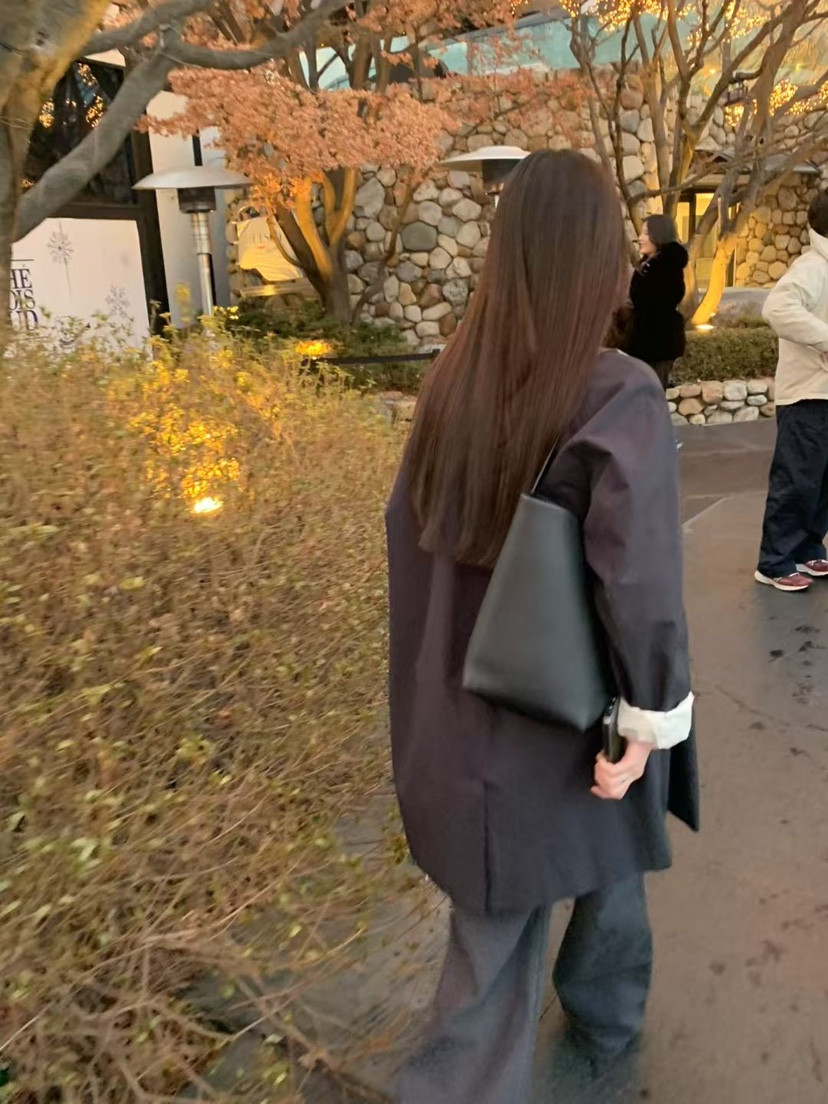 TAF韓國直郵㊣東大門實拍女裝新品推薦職業休閑時尚長款風衣TAF長款風衣