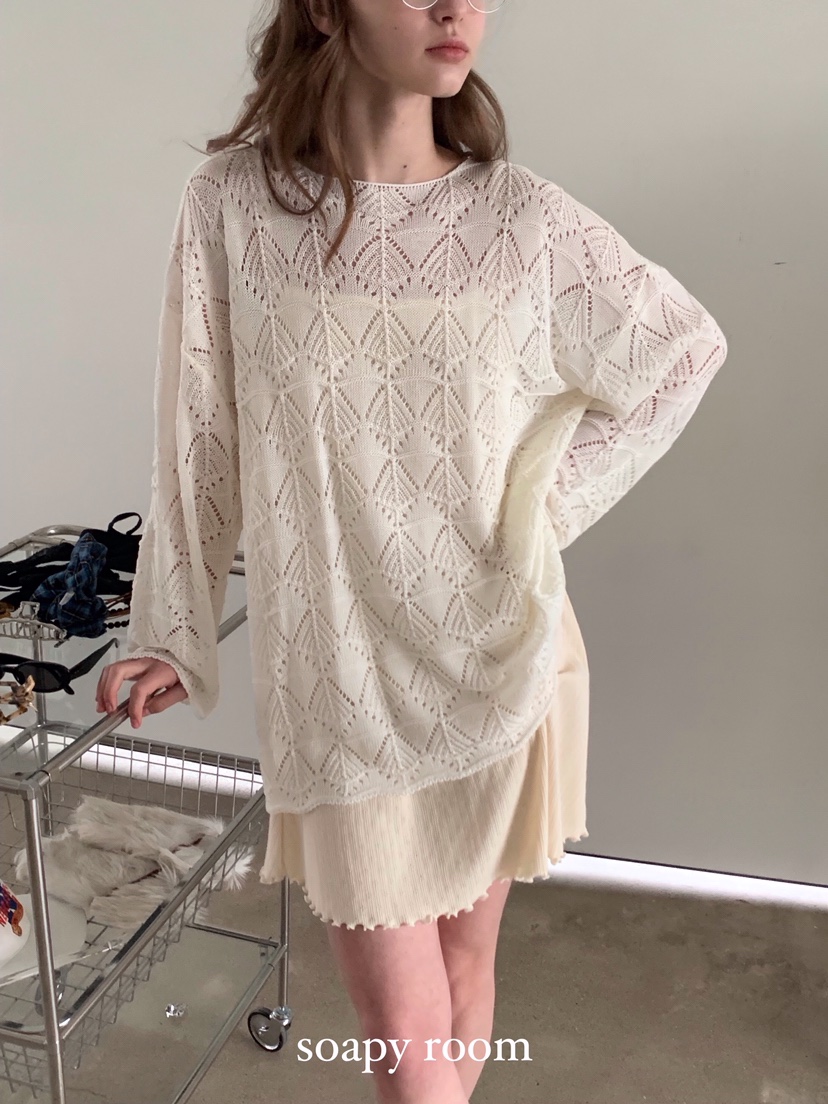 SOAPYROOM韓國直郵㊣女裝新款休閑人氣職業25春夏時尚針織衫SOAPYROOM針織衫