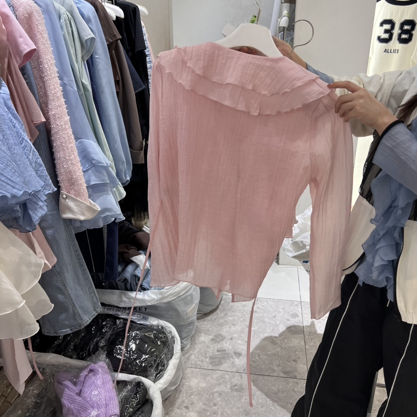 TYCHE韓國直郵㊣東大門實拍女裝新品推薦時尚熱賣襯衫蕾絲衫TYCHE襯衫/蕾絲衫