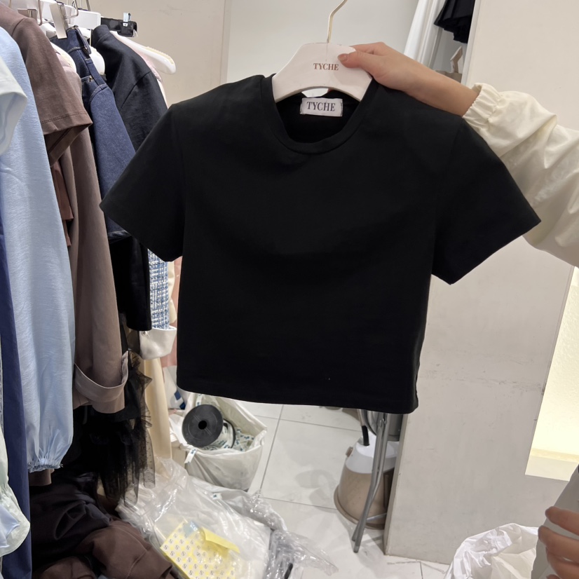 TYCHE韓國㊣直郵東大門代購女裝新品推薦職業休閑人氣25春夏T恤TYCHET恤圖色3