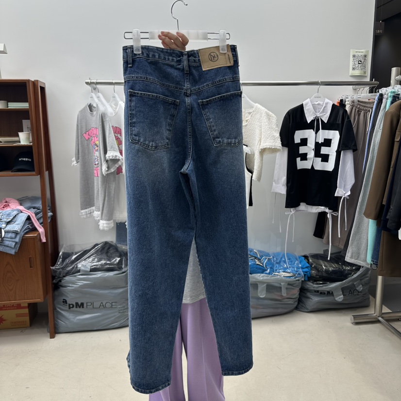 INTHEEND韓國㊣直郵東大門代購女裝新品人氣牛仔褲寬松牛仔INTHEEND牛仔褲
