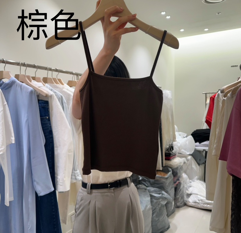 AVECNOUS韓國直郵㊣東大門實拍女裝新品人氣時尚休閑吊帶背心AVECNOUS吊帶/背心圖色3