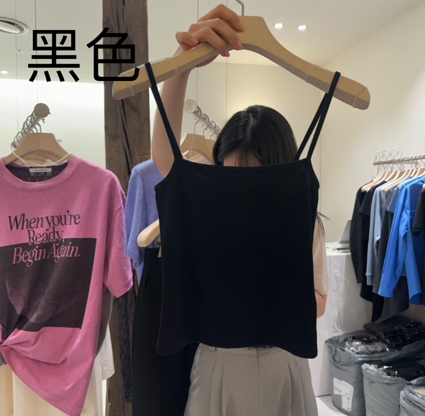 AVECNOUS韓國直郵㊣東大門實拍女裝新品人氣時尚休閑吊帶背心AVECNOUS吊帶/背心圖色5