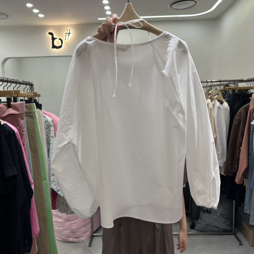 BISHOP韓國直郵㊣女裝新品推薦人氣熱賣職業25春夏休閑長袖T恤b#/BISHOP長袖T恤