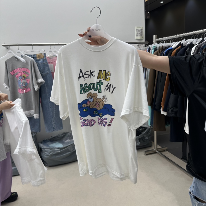 INTHEEND韓國直郵㊣東大門實拍女裝新款職業時尚熱賣人氣T恤INTHEENDT恤圖色2