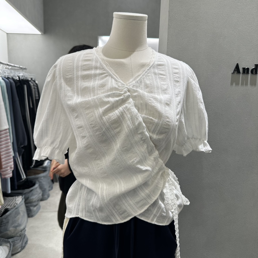 ANDE韓國㊣直郵東大門代購女裝新品人氣25春夏熱賣職業時尚T恤ANDET恤圖色2