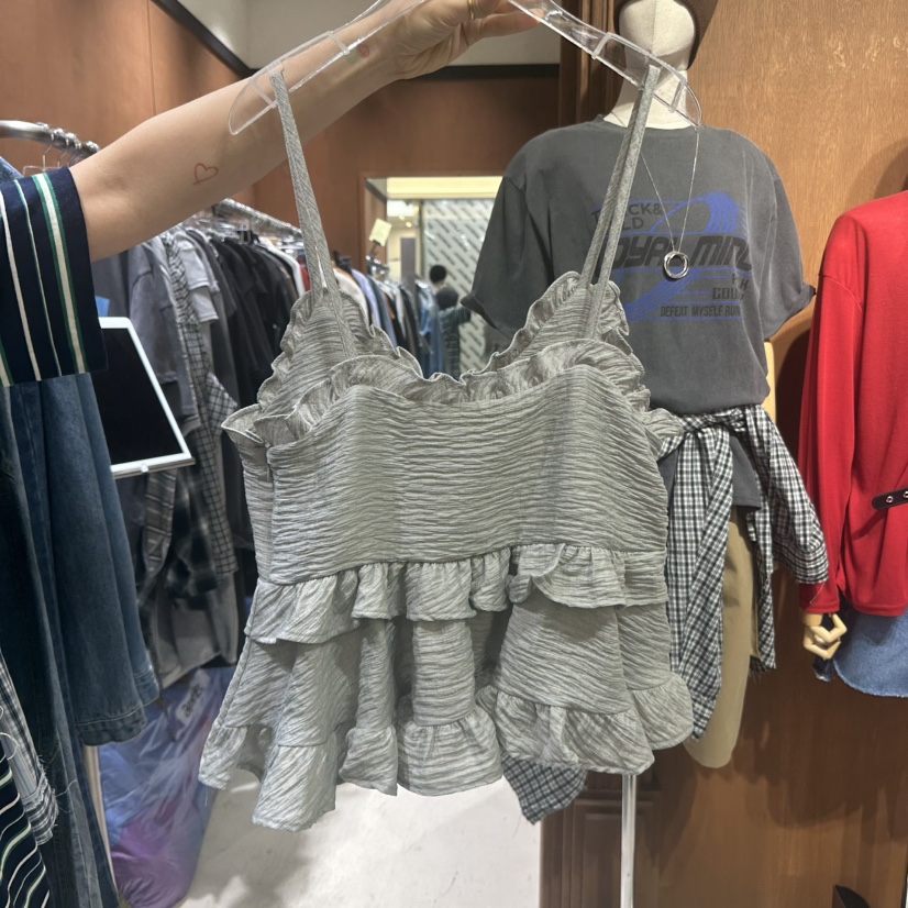 AMOUR直郵韓國代購㊣女裝新款熱賣休閑25春夏時尚推薦吊帶背心AMOUR吊帶/背心