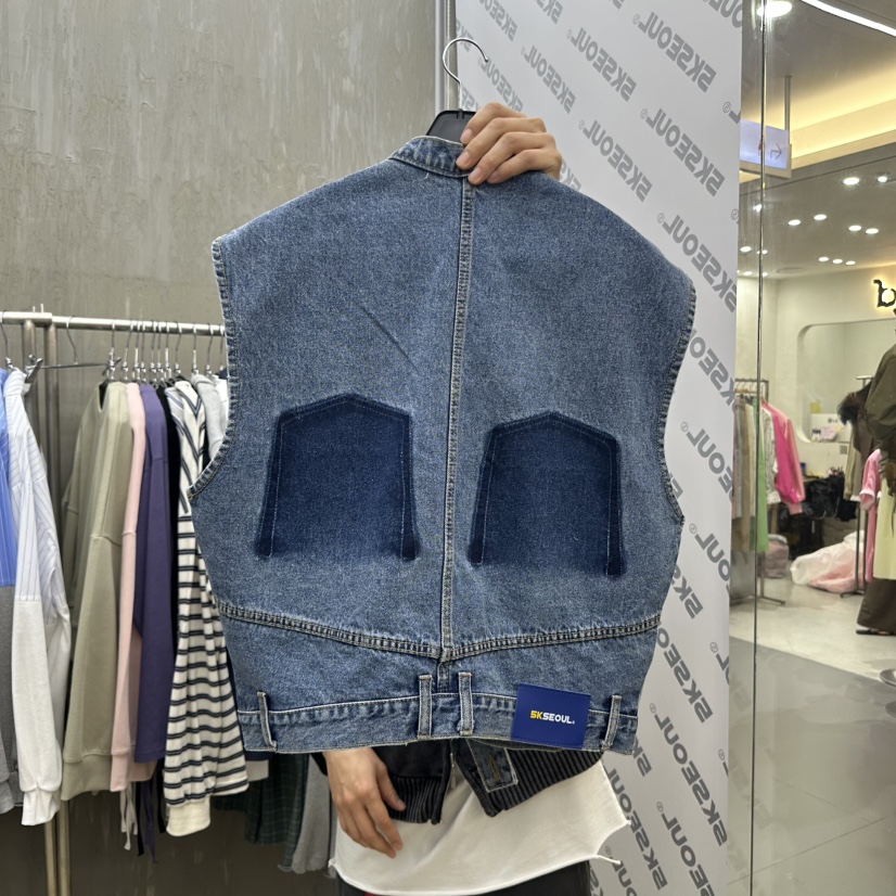 5K直郵韓國代購㊣女裝新品休閑時尚熱賣職業推薦25春夏馬甲5K馬甲