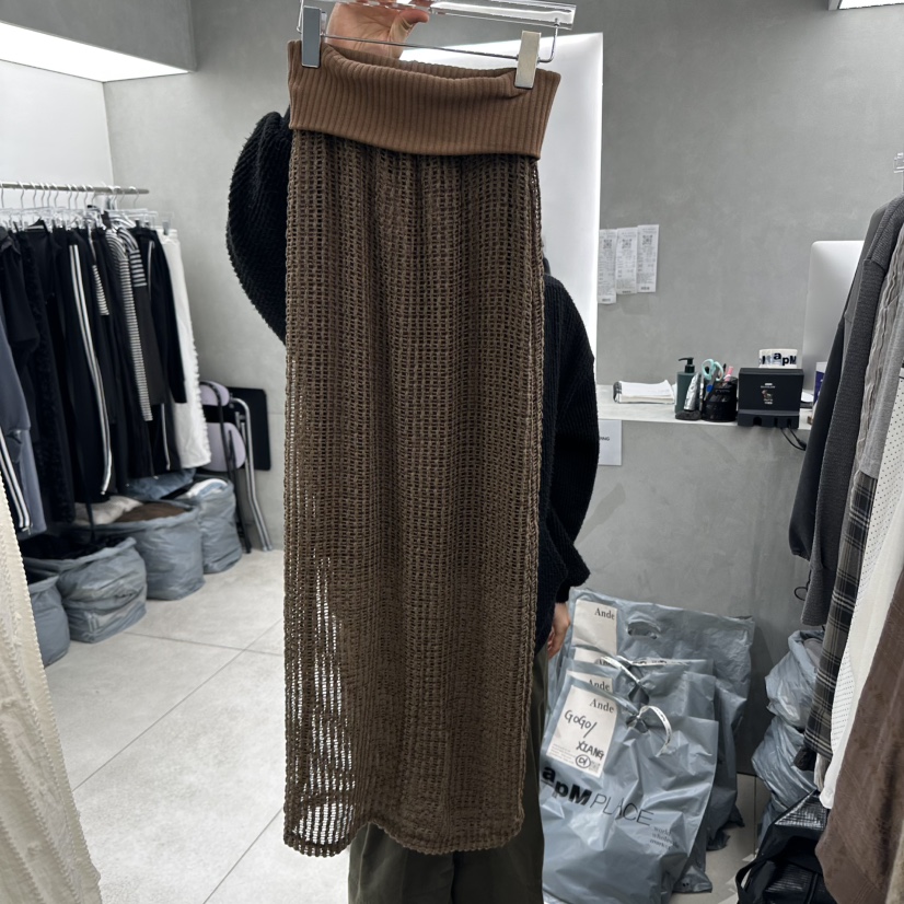 ANDE直郵韓國代購㊣女裝新款職業人氣推薦休閑熱賣25春夏長裙ANDE長裙圖色3