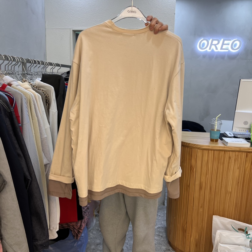 OREO韓國㊣直郵東大門代購女裝新品職業時尚推薦25春夏衛衣OREO衛衣