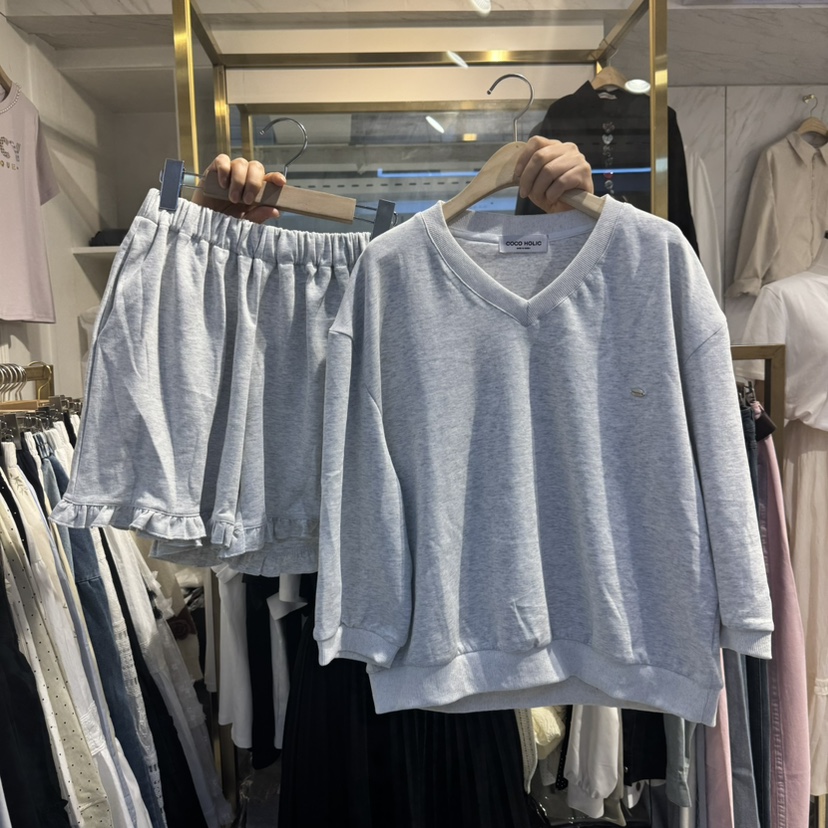 COCO HOLIC韓國直郵㊣東大門實拍女裝新品休閑熱賣25春夏套裝COCO HOLIC套裝圖色2