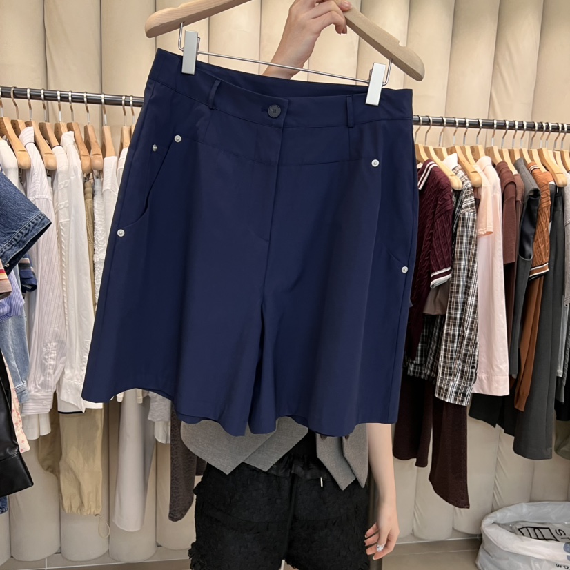OUS/INCH-L韓國直郵㊣東大門實拍女裝新品職業時尚25春夏短褲OUS/INCH短褲圖色2