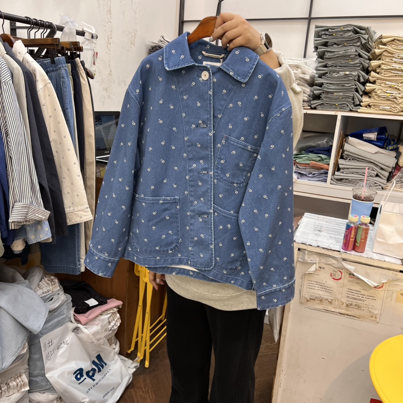 DELI JENNY韓國直郵㊣東大門實拍女裝新品熱賣休閑人氣夾克THERE夾克圖色2