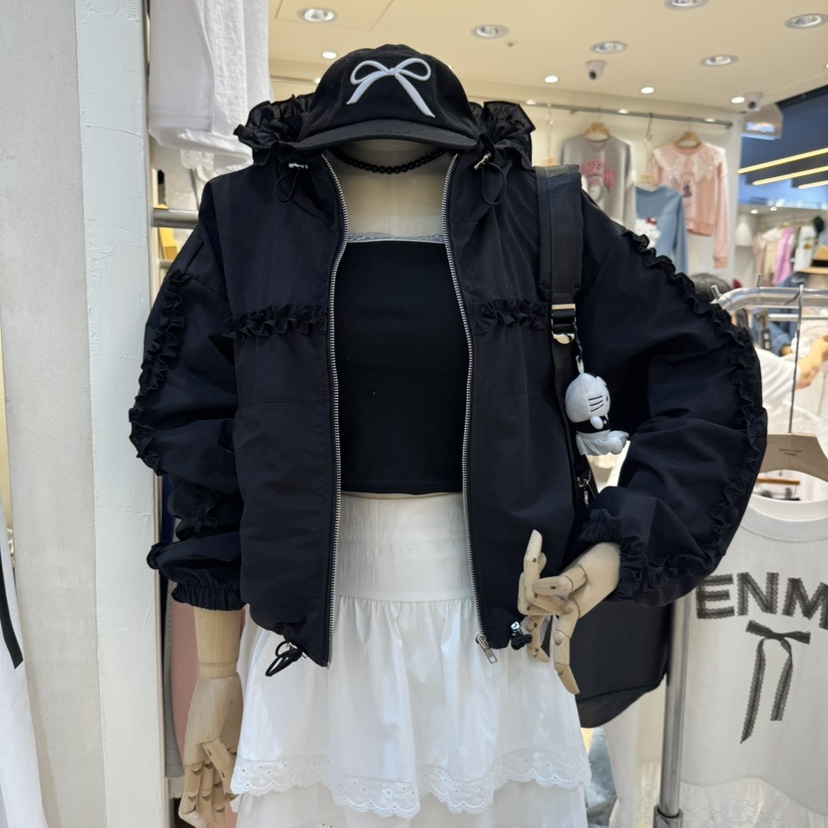 UNDERSTAR_VINTAGE韓國㊣直郵東大門代購女裝新款25春夏夾克UNDERSTAR_VINTAGE夾克圖色1