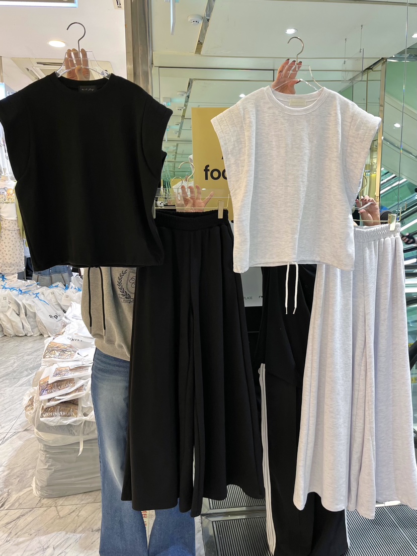 WORK SHOP韓國直郵㊣東大門實拍女裝新款人氣時尚25春夏休閑褲Work_shop休閑褲
