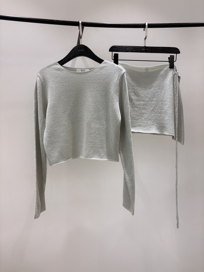 MINI BE直郵韓國代購㊣女裝新款熱賣時尚25春夏人氣套裝套裝MINI BE套裝圖色3