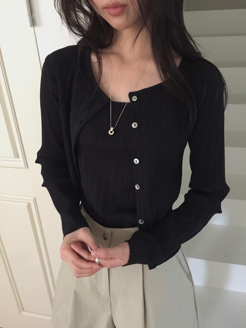 LONG PEAK韓國㊣直郵東大門代購女裝新品時尚針織衫不含內搭LONG PEAK針織衫