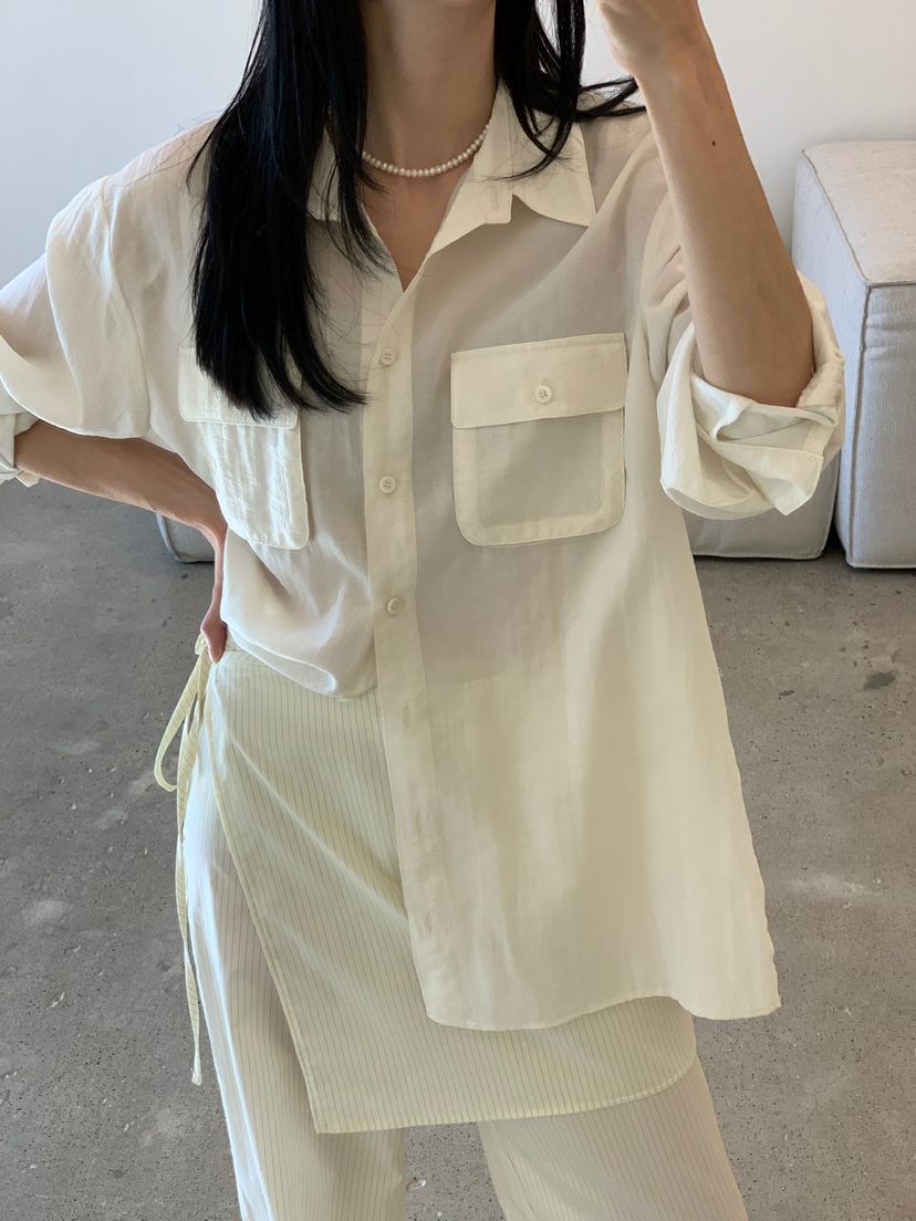 FAVE直郵韓國代購㊣女裝新款人氣休閑熱賣職業推薦襯衫蕾絲衫FAVOURITE襯衫/蕾絲衫