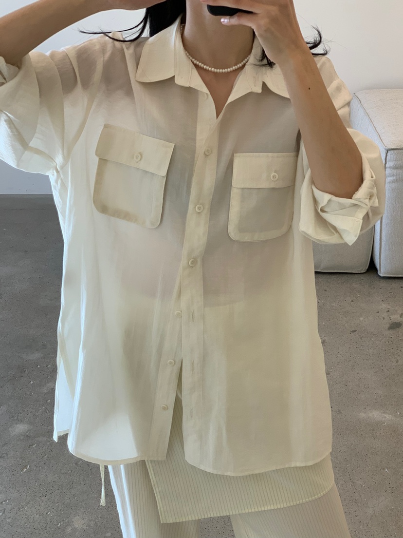 FAVE直郵韓國代購㊣女裝新款人氣休閑熱賣職業推薦襯衫蕾絲衫FAVOURITE襯衫/蕾絲衫