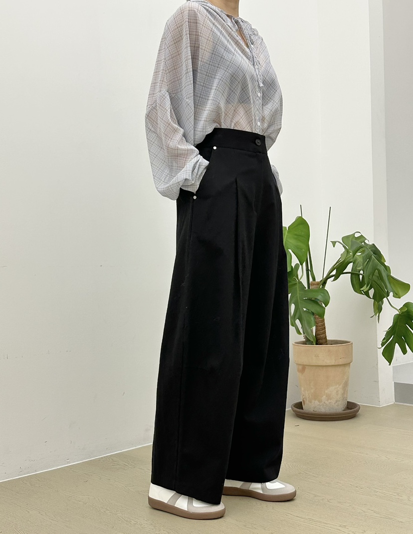 BUT韓國㊣直郵東大門代購女裝新品職業25春夏休閑推薦休閑褲button休閑褲