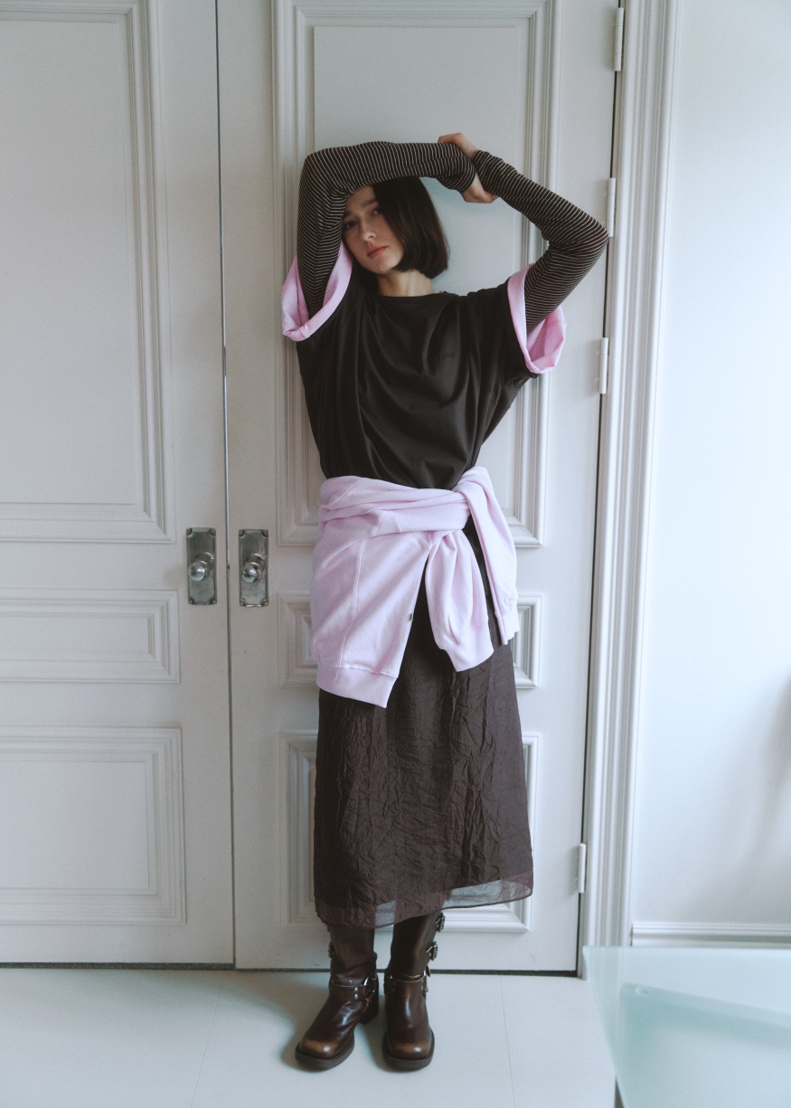 FAVE韓國直郵㊣女裝新款休閑25春夏人氣時尚職業熱賣長袖T恤FAVOURITE長袖T恤